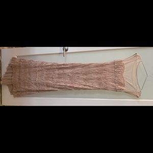 ABS pleated stretch gown